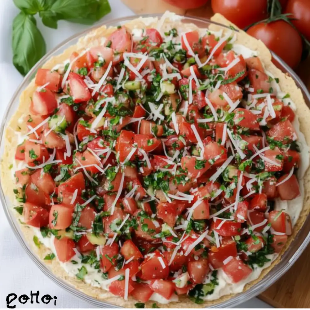 Fresh and Creamy Bruschetta Dip