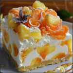 Orange Pineapple Swirl Cheesecake