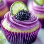 No-Fuss Blackberry Lime Cheesecake Cupcakes 3 No-Fuss Blackberry Lime Cheesecake Cupcakes