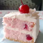 Cherry and Vanilla Layered Cake