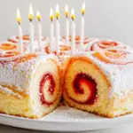 Aries Vanilla Swiss Roll Birthday Cake