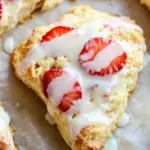 Buttery Strawberries and Cream Scones