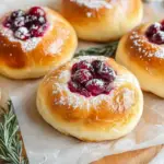 Cranberry Cheesecake Brioche Buns Recipe