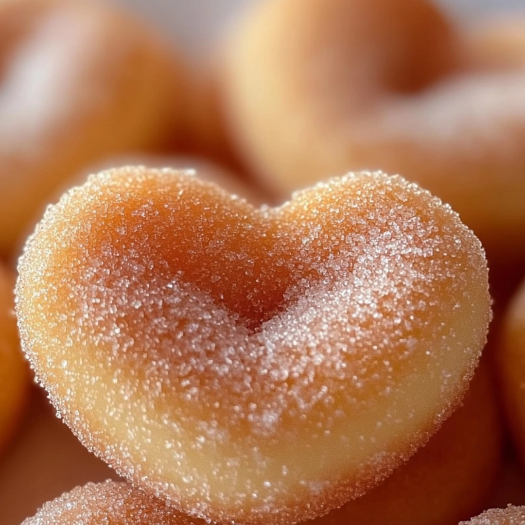 Heart-Shaped Sugar Donuts