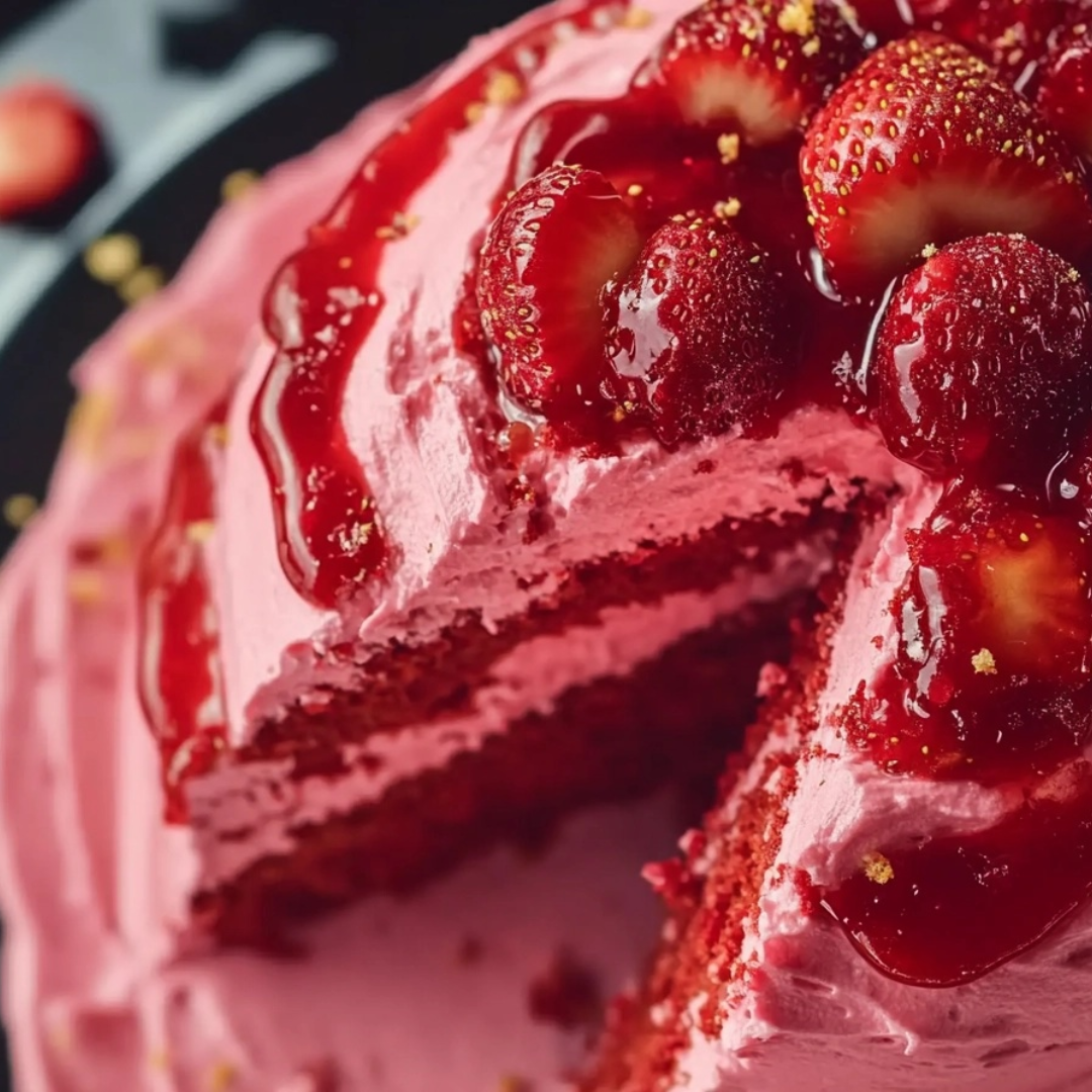 Best Homemade Strawberry Cake
