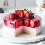 Strawberry Jelly Mousse Cake Recipe