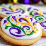 Mardi Gras Swirl Sugar Cookies Recipe