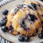 Glazed Blueberry Fritters