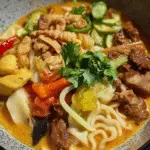 Spicy Prawn Laksa Noodle Soup