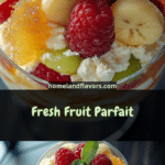 Fresh Fruit Parfait with Ricotta and Honey