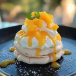 Mini Pavlova with Mango Drizzle